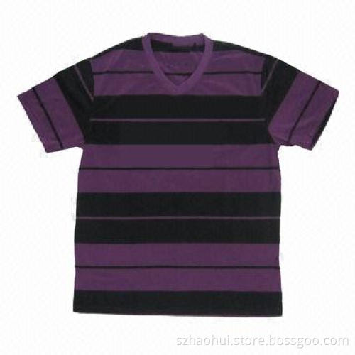 Cotton yarn-dyed t-shirt
